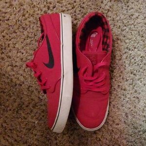 Nike sb janoski red/plaid